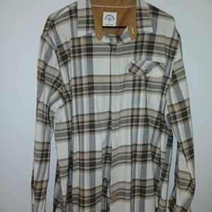 Plaid Button-Up Shirt